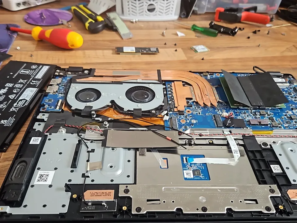 Laptop Running Slow in Birmingham? Find the Cause Before Paying for an Upgrade Laptop being checked for slow performance at PC Repair Guru Birmingham